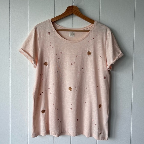 Des Petits Hauts Blush Starry Tee | Size Medium - Picture 2 of 9